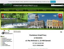 Tablet Screenshot of bip.pupzamosc.samorzady.pl